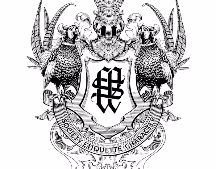 Coat of Arms | Engraving Style Heraldic Illustration