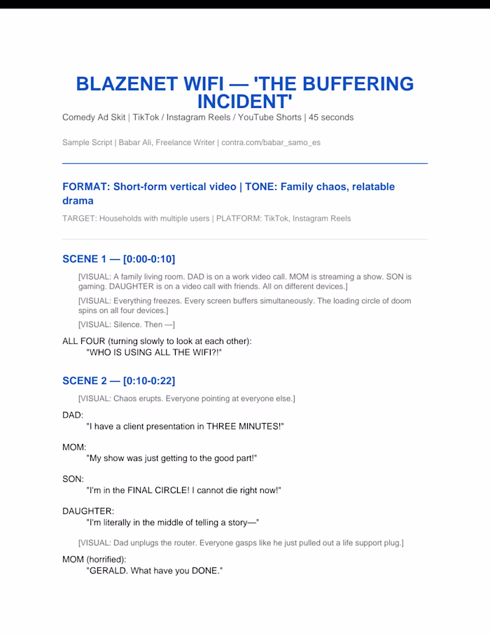 BlazeNet Wifi — "The Buffering