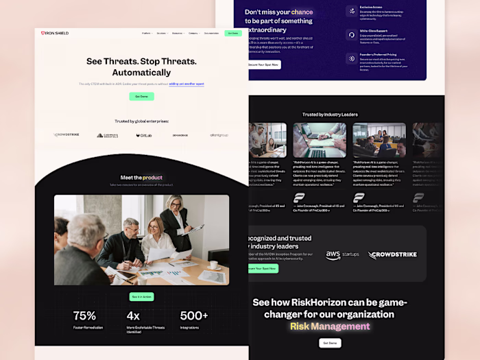 Data Security Landing Page