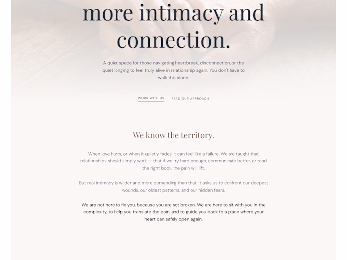 Dare to Love Again — Multipage Website Redesign