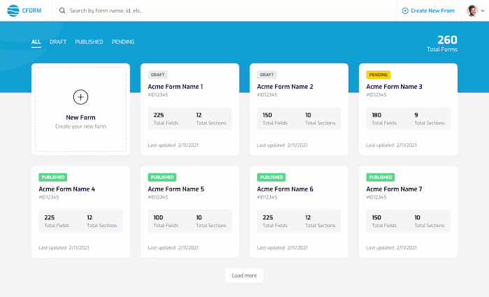 Designed a scalable SaaS interface