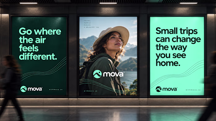 MOVA Travel Brand Identity & Visual Design