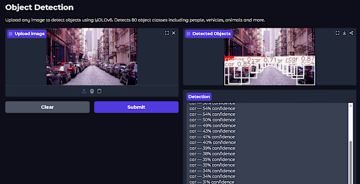 Built a real-time object detection