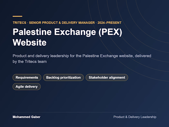 Palestine Exchange (PEX) Website