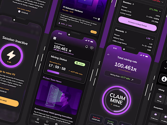 Pi Network Mobile App Redesign Proposal