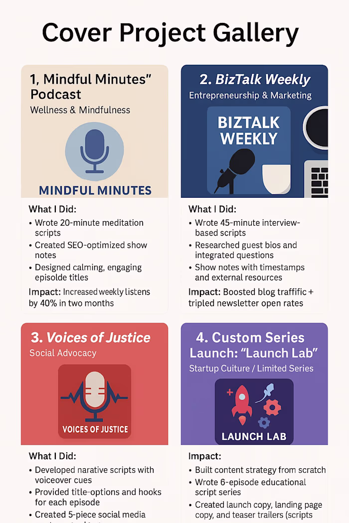 podcast script writer  