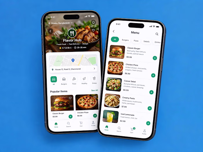 A clean and modern food