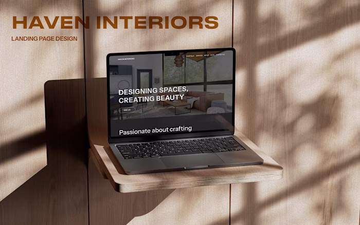 Interior design agency-landing page design :: Behance