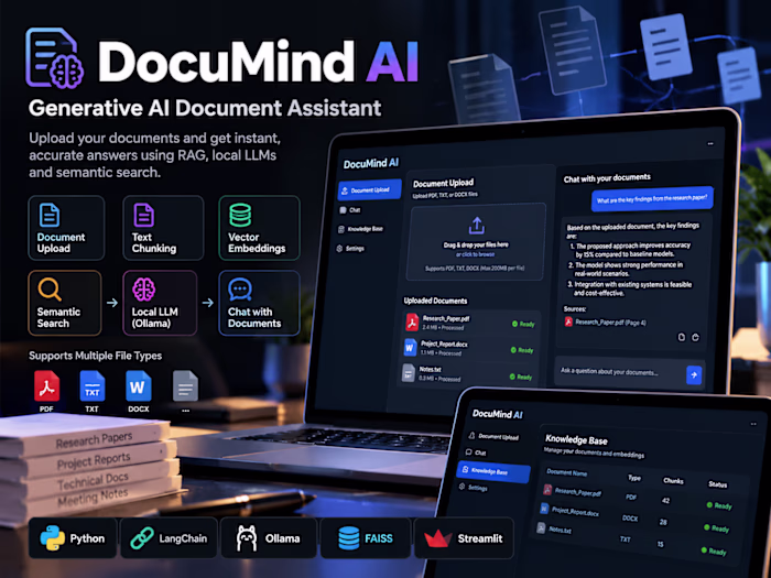 DocuMind AI — Generative AI Document Assistant