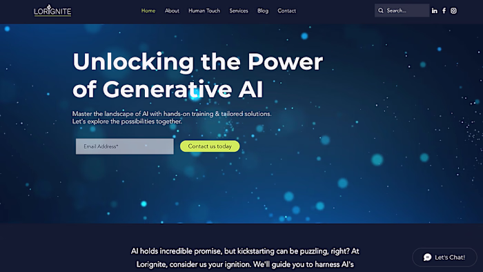 Lorignite Website Proofing