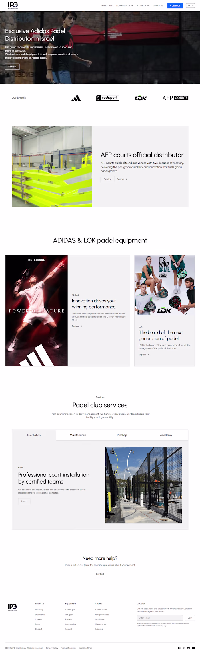 IPG distrubution Webflow project