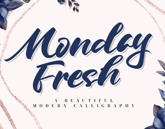 Monday Fresh Font Design Project