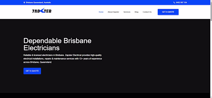 Zapster Electrical – Brisbane Electrician Website
