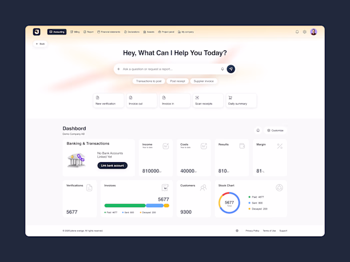 Modern accounting and finance platform