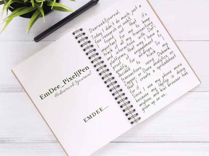 A Web3 journal 