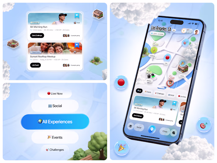 Social Gamification App Design