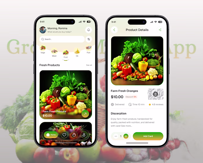 Grocery Mobile App Design