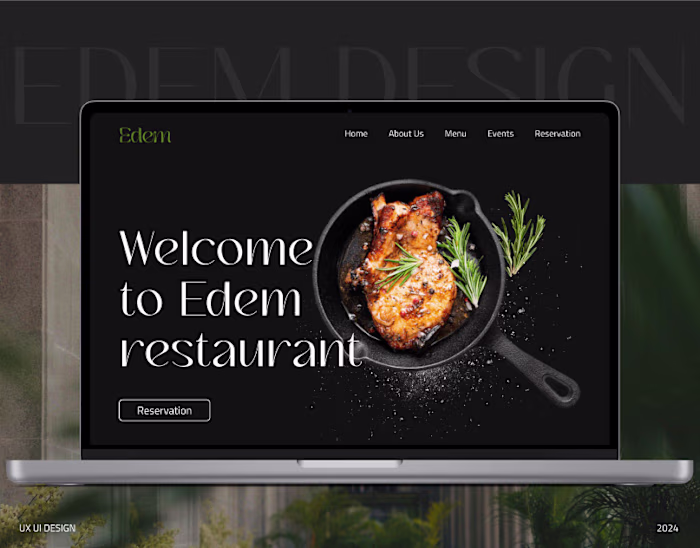 Edem Restaurant website