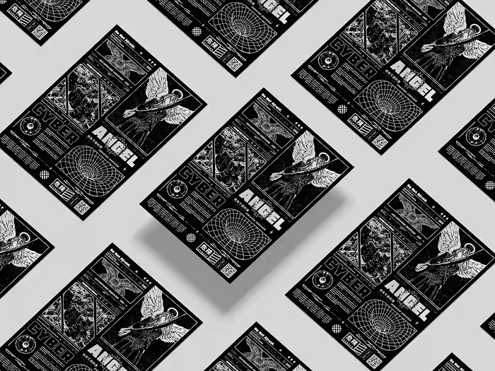 Poster Design - Cyber Angel © on Behance