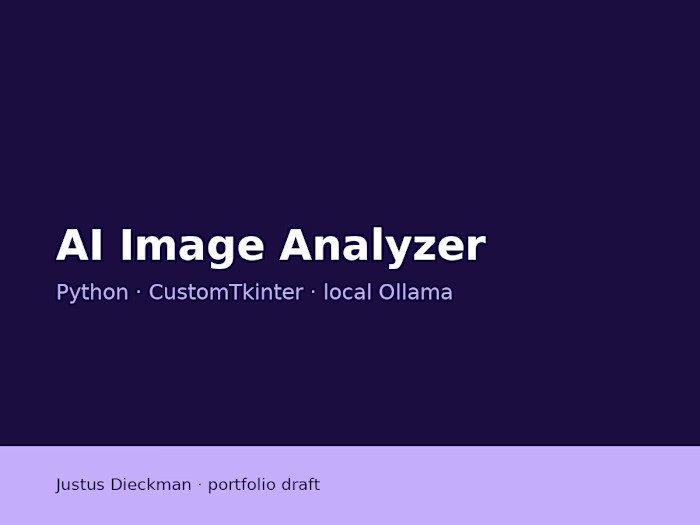 AI Image Analyzer — local vision critique + image-to-prompt