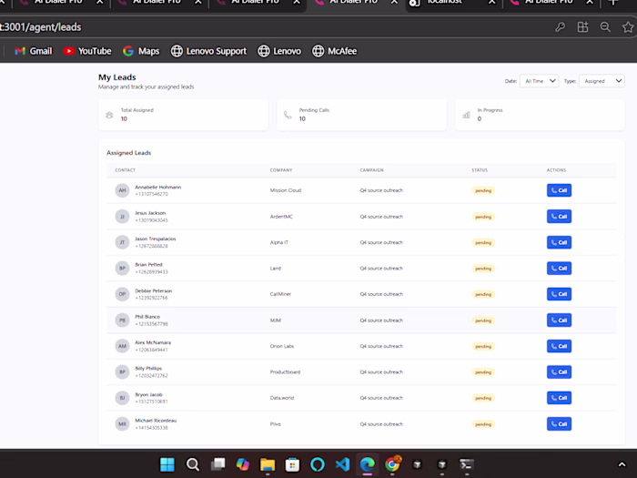 AI Dialer Pro