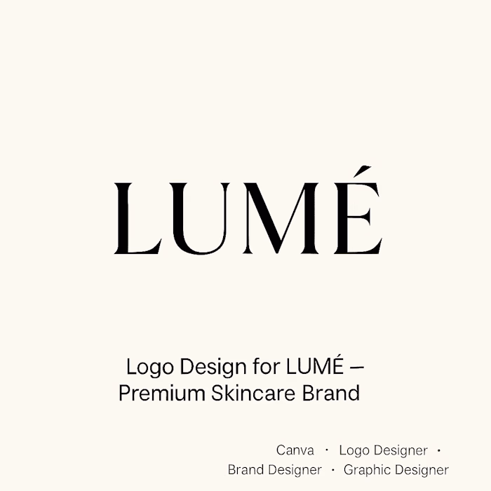 Logo Design for LUMÉ – Premium Skincare Brand