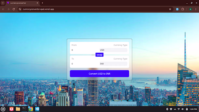 Currency converter. Using react.