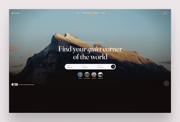 Development of TERRAIN - A Boutique Travel Platform