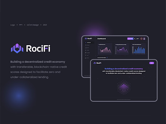 RociFi - Logo, PPT and UI/UX Design