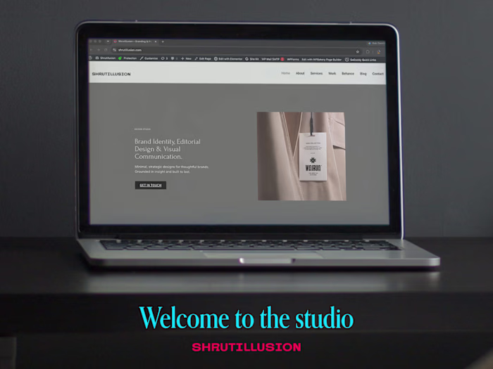 Welcome to the studio!
Every project