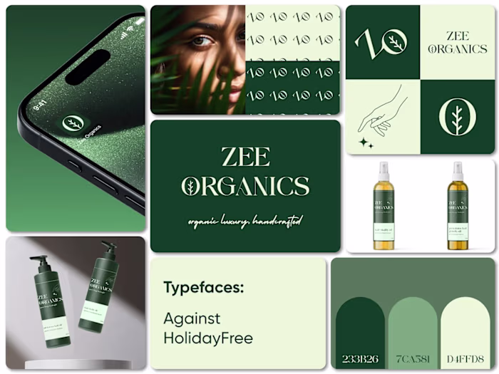 Brand Identity and Website Design for Zee Organics