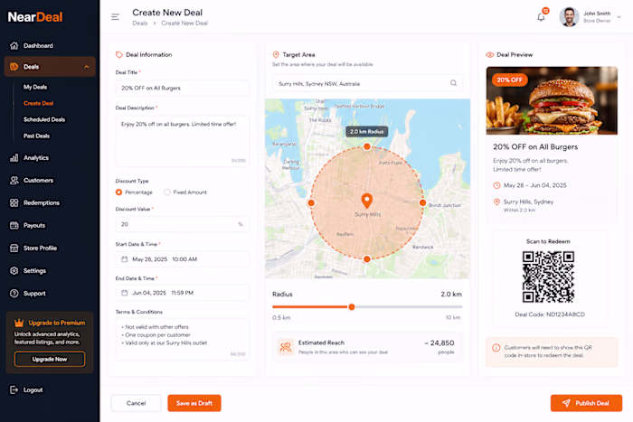 NearDeal: Real-Time Geofenced Deals Marketplace
