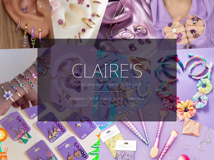 Claire's — Digital Campaign Creative & Content Production