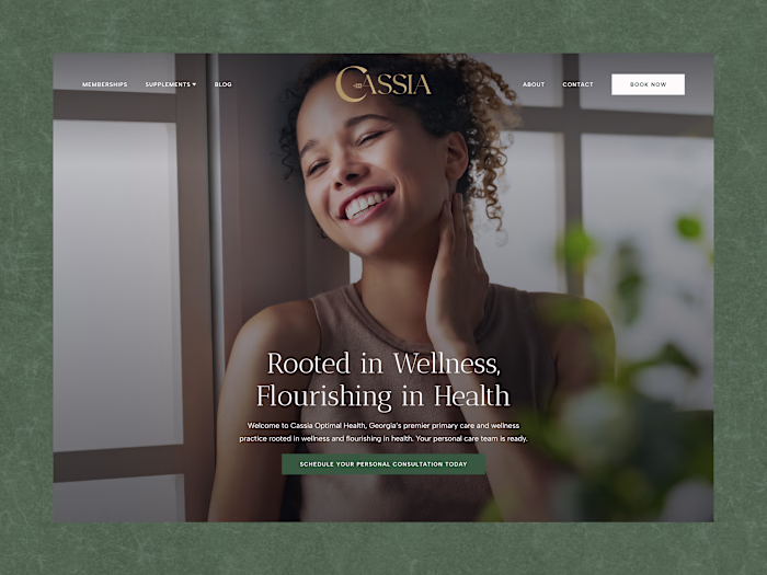 Cassia Optimal Health | Website Redesign