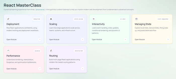 React MasterClass — Interactive React