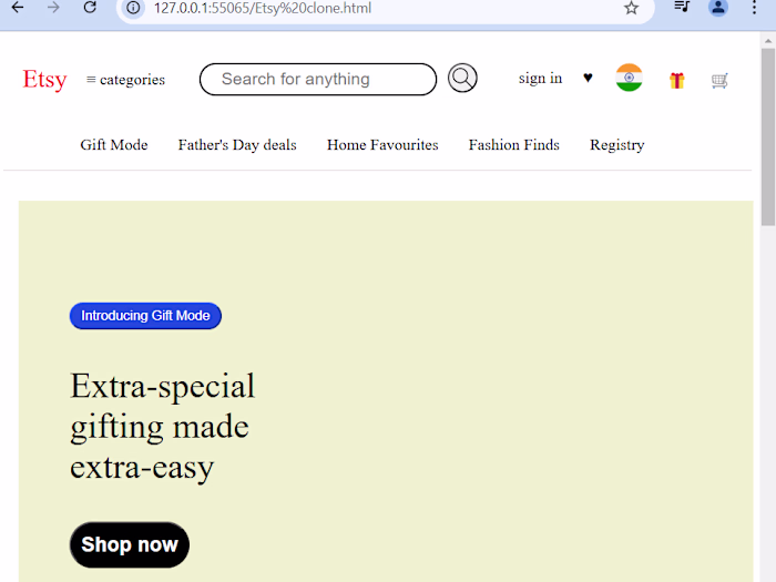 Etsy clone