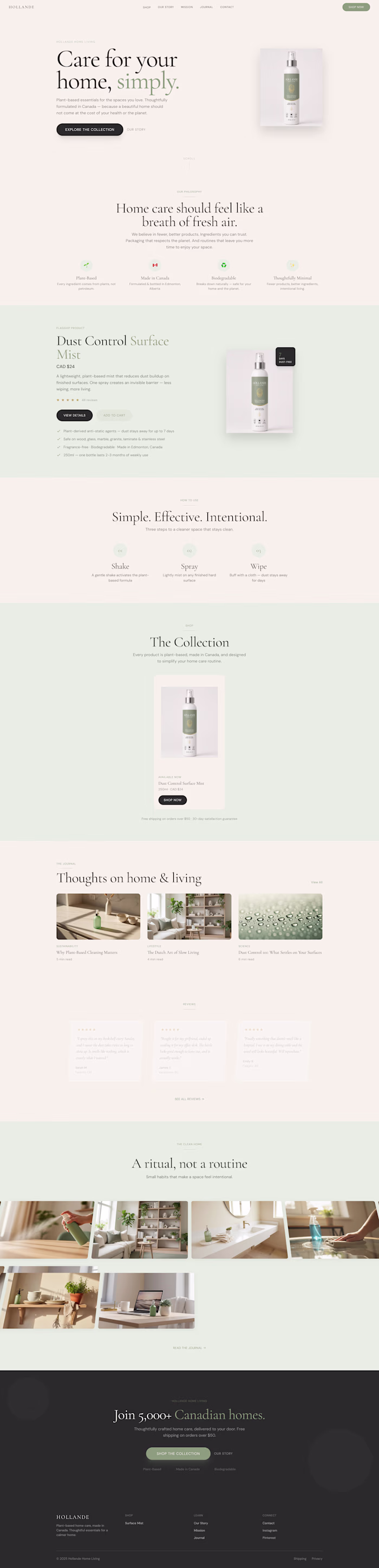 Shopify Homepage Design & Development