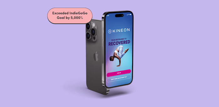 Kineon MVP App Design for Hardware Launch