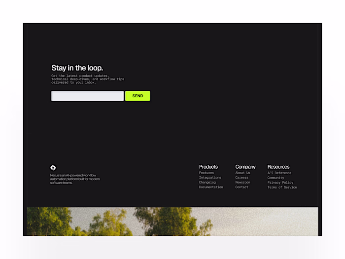 Footer Section Design