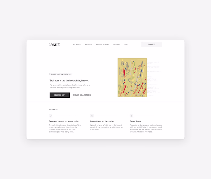 Landing Page Design - 256ART