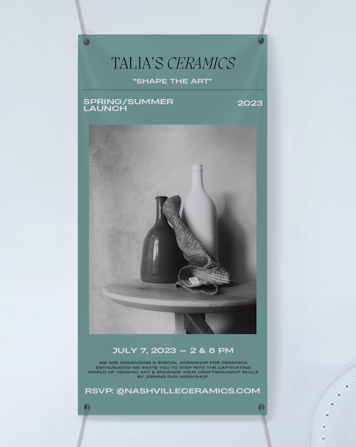 Ceramics Workshop Banner