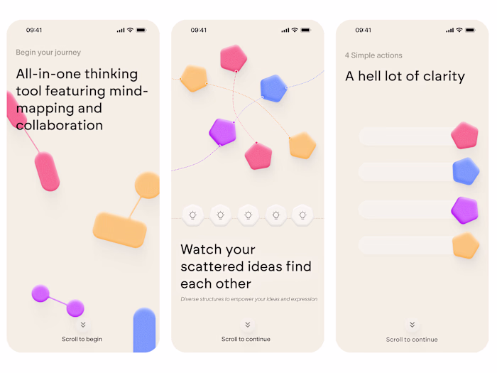 Juicy onboarding concept 