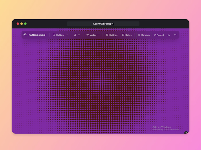 Halftone Studio - Pattern generator