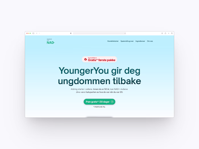Nad-pluss Landing Page (Framer development + design)