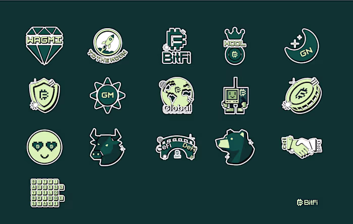 A creative sticker design collection