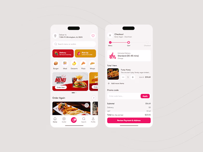 This modern mobile food delivery