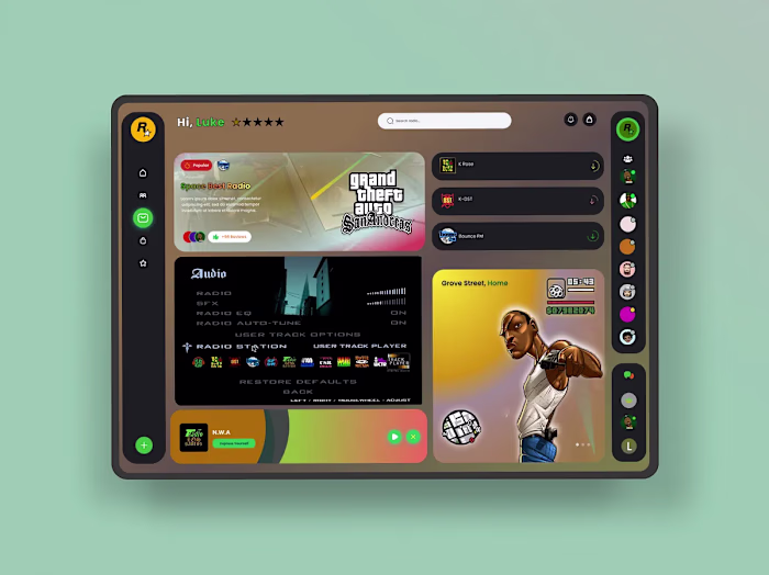 GTA San Andreas - Dashboard