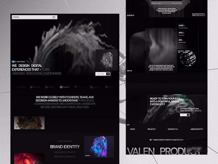 Interactive Digital Agency Landing Page🪼