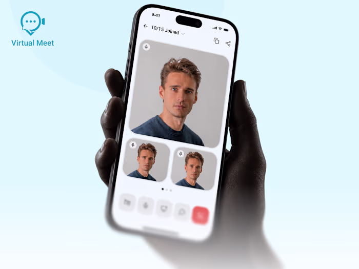 Virtual Meeting App UI/UX Design
