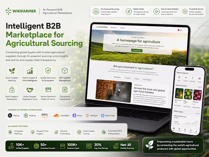 Intelligent B2B Marketplace for Agricultural
